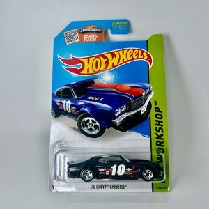 2015 Hot Wheels HW Workshop ‘70 Chevy Chevelle Navy Blue NEW Speed Team 194/250